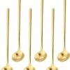 House Of Husk® Lange Theelepels Set - Latte Macchiato Lepels - Koffielepels - Theelepeltjes - RVS - 17cm - 6 Stuks - Goud -Keukenproducten Winkel 1006x1200