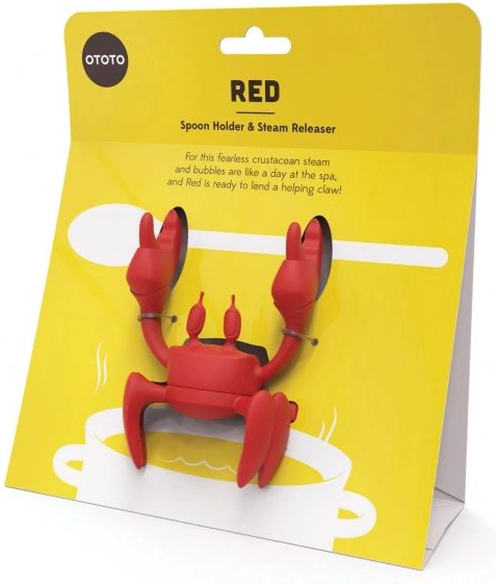 Ototo Lepelhouder Red The Crab 6 Ototo Lepelhouder Red The Crab - Afbeelding 4