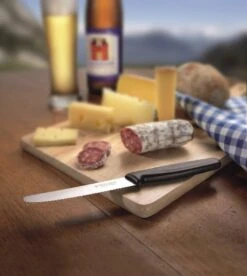 Victorinox Swiss Classic Tafelmessenset - 11cm - 3-delig - Zwart - Gekarteld - RVS En Kunststof -Keukenproducten Winkel 1075x1200