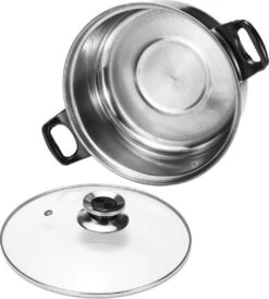 KitchenPrince 12-Delige Pannenset RVS - Pottenset - Kookpannen - Koekenpan - Steelpan - Bakpan - PFAS-Vrij - Pannenset - Pannenset Inductie - Antiaanbaklaag - Koekenpannenset -Keukenproducten Winkel 1082x1200