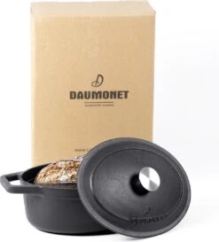 Gietijzeren Braadpan - Sudderpan Zwart Van Daumonet - Ovaal - Ø 29 Cm - 3 Liter - 100% PFAS & PFOA Vrij - Emaille - Geschikt Voor Alle Warmtebronnen - Elektrisch - Gas - Halogeen - Inductie - Keramisch - Vaatwasserbestendig -Keukenproducten Winkel 1087x1200