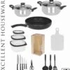 Excellent Houseware 18-delige Keukenset - RVS -Keukenproducten Winkel 1090x1200