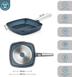 Westinghouse Performance Series - Grillpan Inductie 28cm - Luxe Grillpan - Blauw - Steakpan - Geschikt Voor Alle Warmtebronnen Inclusief Inductie En Ovenbestendig 14 Westinghouse Performance Series - Grillpan Inductie 28cm - Luxe Grillpan - Blauw - Steakpan - Geschikt Voor Alle Warmtebronnen Inclusief Inductie En Ovenbestendig -Keukenproducten Winkel 1120x1200 5