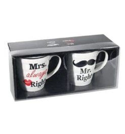 Out Of The Blue Mr. & Mrs. Right Bekers - Beker - 2 Stuks -Keukenproducten Winkel 1122x1200 2