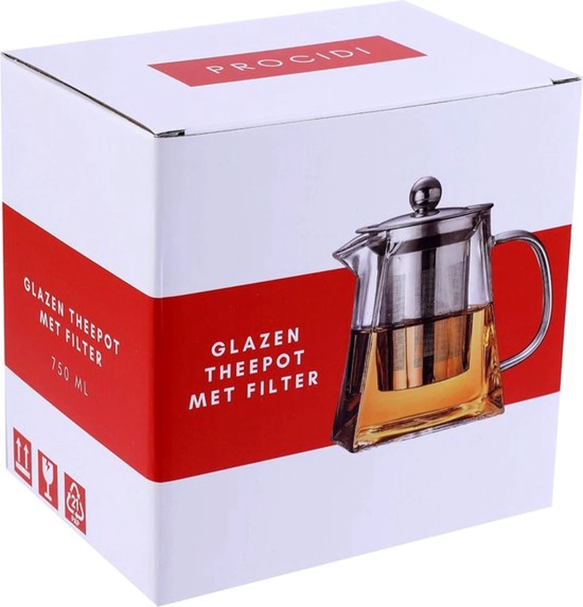 Procidi® Glazen Theepot Met Filter - Theekan Met Infuser - Dubbelwandig Borosilicaat Glas - Thee Thermoskan - Koffiekan 950 ML - Teapot 7 Procidi® Glazen Theepot Met Filter - Theekan Met Infuser - Dubbelwandig Borosilicaat Glas - Thee Thermoskan - Koffiekan 950 ML - Teapot - Afbeelding 5