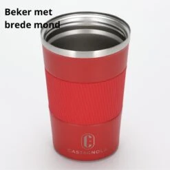 Castagnola Design RVS Koffiebeker To Go - Rood - 380ml - Thermosbeker - Theebeker -Keukenproducten Winkel 1198x1200 23