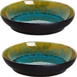 Palmer Bord Diep Lotus 21 Cm Zwart Turquoise Stoneware 2 Stuk(s) 18 Palmer Bord Diep Lotus 21 Cm Zwart Turquoise Stoneware 2 Stuk(s) -Keukenproducten Winkel 1199x1200 8