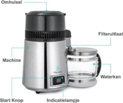 Destilleerketel - Destilleerapparaat - Water Destilleren - RVS Destilleerder - Compleet Pakket - Incl 3 Koolstoffilters En Gratis Schoonmaakmiddel - Zwart - Glazen Waterkan 14 Destilleerketel - Destilleerapparaat - Water Destilleren - RVS Destilleerder - Compleet Pakket - Incl 3 Koolstoffilters En Gratis Schoonmaakmiddel - Zwart - Glazen Waterkan -Keukenproducten Winkel 1200x1000 1