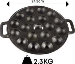 YUGN BLACK Poffertjespan Poffertjesmaker 6 Delige Set - 19 Poffertjes Incl Doseerfles Kwast Poffertjesvork Siliconen Ovenwanten - Platte Onderkant Poffertjespan Inductie Poffertjespan Elektrisch - Cadeau Tip -Keukenproducten Winkel 1200x1023 2