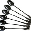 Merkloos Latte Macchiato Lepels – RVS Lange Yoghurt, Dessert Of Koffie Lepeltjes – Set Van 6 Stuks - Zwart -Keukenproducten Winkel 1200x1031 1