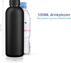 TIGR Minimalist - Drinkfles - Thermosfles - RVS - 500ml - Zwart - Black Edition 7 TIGR Minimalist - Drinkfles - Thermosfles - RVS - 500ml - Zwart - Black Edition -Keukenproducten Winkel 1200x1069 5