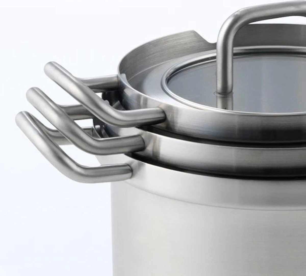 BK-Q-Linair Master Glas Kookpan 18 Cm - RVS - Glazen Deksel - Veilig Afgietsysteem - Inductie 9 BK-Q-Linair Master Glas Kookpan 18 Cm - RVS - Glazen Deksel - Veilig Afgietsysteem - Inductie - Afbeelding 7