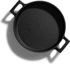 Spesely® Gietijzeren Pan Met Handvaten - Koekenpan - Hapjespan - Diameter 20cm - Gietijzeren Pan Bbq