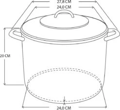 Excellent Houseware Soeppan - 9 L -Keukenproducten Winkel 1200x1101 1