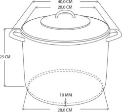 RVS Soeppan Met Glazen Deksel - 15 Liter - Vaatwasserbestendig 5 RVS Soeppan Met Glazen Deksel - 15 Liter - Vaatwasserbestendig -Keukenproducten Winkel 1200x1101 2