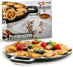 IRONO Poffertjespan Set - Incl. Doseerfles, Kwast En Vork - Poffertjespan Inductie En Electrisch - Poffertjesmaker 19 Poffertjes - Poffertjes Maken - Spuitfles - Cadeau Voor Mannen En Vrouwen -Keukenproducten Winkel 1200x1113 1