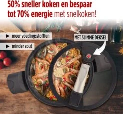 Rosmarino - Snelkookpan Met Glazen Deksel - Zwart - Ø24cm - 5 Liter - 100% PFAS & PFOA Vrij - Aluminium - Pressure Cooker - Non-stick Minerale Coating - Ergonomische Handgrepen - Geschikt Voor Alle Warmtebronnen 20 Rosmarino - Snelkookpan Met Glazen Deksel - Zwart - Ø24cm - 5 Liter - 100% PFAS & PFOA Vrij - Aluminium - Pressure Cooker - Non-stick Minerale Coating - Ergonomische Handgrepen - Geschikt Voor Alle Warmtebronnen -Keukenproducten Winkel 1200x1115
