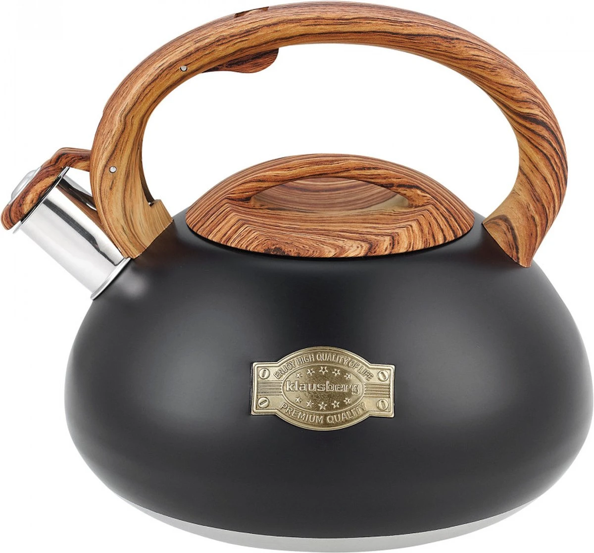 Klausberg 7565 - Fluitketel - Mat - Inductie - 3 Liter 3 Klausberg 7565 - Fluitketel - Mat - Inductie - 3 Liter