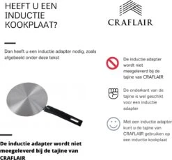 CRAFLAIR ~ Tajine ~ Ø 30 Cm ~ Geschikt Voor Inductie - Adapter ~ Handgemaakt ~ Geglazuurd Keramiek -Keukenproducten Winkel 1200x1118 1