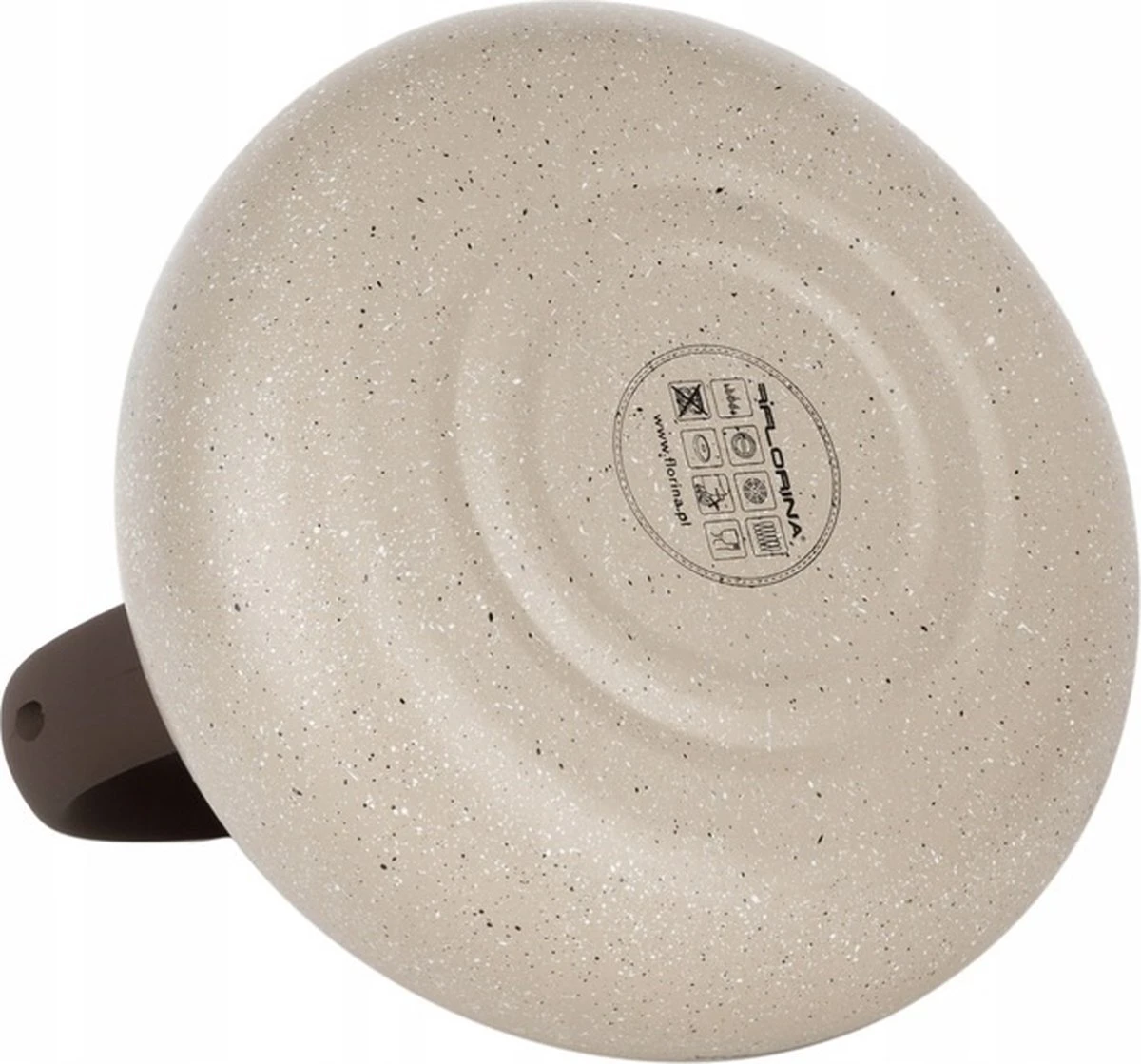 Florina Lava Fluitketel RVS Met Steen Coating 2,5L Voor Alle Warmtebronnen - Waterketel - Waterkoker - Cool Touch Handvat - Bruin / Beige 6 Florina Lava Fluitketel RVS Met Steen Coating 2,5L Voor Alle Warmtebronnen - Waterketel - Waterkoker - Cool Touch Handvat - Bruin / Beige - Afbeelding 4