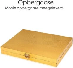 Bestekset 24-delig Goudkleurig - Bestek Voor 6 Personen - Tafelbestek Inclusief Bestekcassette -Keukenproducten Winkel 1200x1124 1