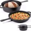 Chefarone Gietijzeren Pan - 2-in-1 Braadpan Inclusief Deksel - Geschikt Voor Alle Warmtebronnen -Keukenproducten Winkel 1200x1125