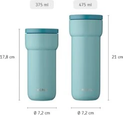 Mepal Isoleerbeker Ellipse 375 Ml – Houdt Je Drankje 4 Uur Warm En 8 Uur Koud – Nordic Denim – Koffiebeker To Go – Lekdicht – Thermosbeker -Keukenproducten Winkel 1200x1126 1