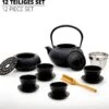 Lumaland - 12 Delig Theeservies - 1.4 L Gietijzeren Theepot - Theewarmer, Lepel, Zeef, 4 Kopjes En 4 Onderzetters -Keukenproducten Winkel 1200x1148 2