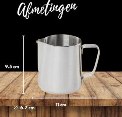 Merkloos Pazzo Goods - Melkkan - Melkkannetje Opschuim - Zilver - 350 Ml - Premium Kwaliteit - RVS - -Keukenproducten Winkel 1200x1153 6