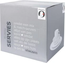 Vtwonen Serviesset - Wit - Porselein - 16-Delig -Keukenproducten Winkel 1200x1162 1