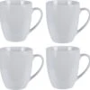 Excellent Houseware Set Van 4x Stuks Bekers/mokken Wit 380 Ml Van Porselein - Melkbekers 1 Excellent Houseware Set Van 4x Stuks Bekers/mokken Wit 380 Ml Van Porselein - Melkbekers -Keukenproducten Winkel 1200x1170 5