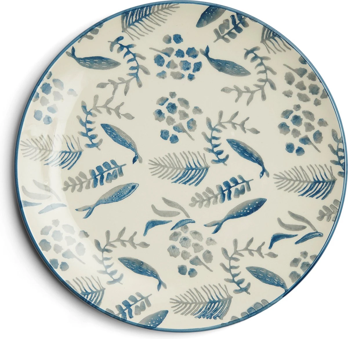 Riviera Maison Bord, Dinerbord, Servies, Tafeldecoratie Voor Eetkamer, Keuken - First Catch Dinner Plate - Blauw - Keramiek - 1 Stuk 3 Riviera Maison Bord, Dinerbord, Servies, Tafeldecoratie Voor Eetkamer, Keuken - First Catch Dinner Plate - Blauw - Keramiek - 1 Stuk