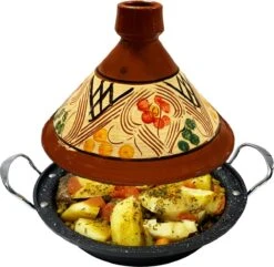 Tajine Aardewerk En Gegoten Aluminium Inductie| Handvaten| Geschikt Voor 4-8 Personen - Alle Warmtebronnen| Ø 30cm -Keukenproducten Winkel 1200x1172 2