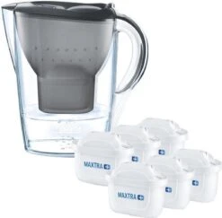 BRITA - Waterfilterkan Marella Cool - Grafiet - 2,4L + 6 MAXTRA+ Waterfilterpatronen -Keukenproducten Winkel 1200x1181 3