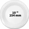 100 Grote Witte PP Borden - 10" - 254mm - Feest, BBQ Borden - Herbruikbaar - Royal Ware -Keukenproducten Winkel 1200x1186 1