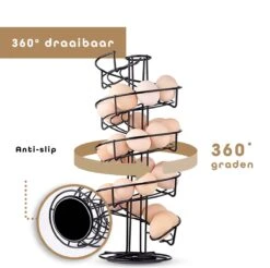 Eiermand – Eierrek – Eierhouder – Eieren – 360° - Zwart - Pasen - 39 Eieren - BAULK® 14 Eiermand – Eierrek – Eierhouder – Eieren – 360° - Zwart - Pasen - 39 Eieren - BAULK® -Keukenproducten Winkel 1200x1194 15