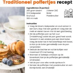 Kicinn Poffertjespan - Poffertjesmaker - Poffertjespan Inductie - Ø 24 Cm - 19 Poffertjes - Inclusief Handvaten -Keukenproducten Winkel 1200x1194 2
