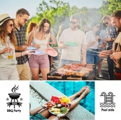 Onbreekbare Borden Van 25 Cm, 6-delige Set, Herbruikbare Platte Borden Met Luffas-afwasborstels, Eetborden, Kunststof, Licht Voor Feestjes, Kamperen, BBQ/pizza, Magnetronbestendig, Vaatwasmachinebestendig, BPA-vrij (veelkleurig) -Keukenproducten Winkel 1200x1195 16