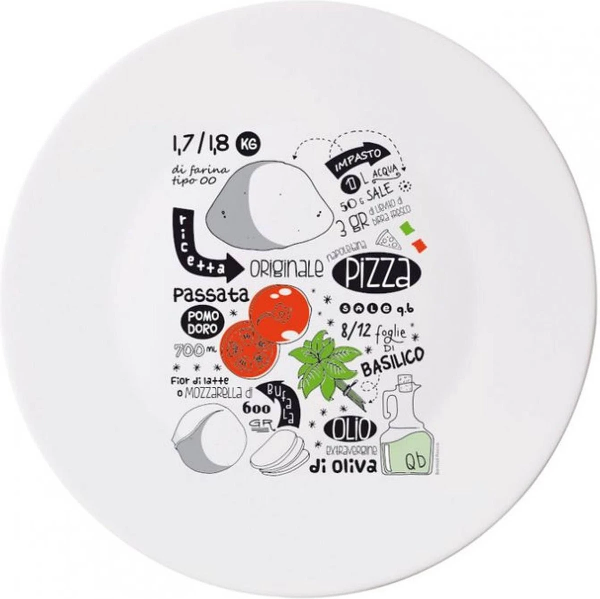 Bormioli Rocco Recipe Pizzabord - Ø 33 Cm - Set-4 3 Bormioli Rocco Recipe Pizzabord - Ø 33 Cm - Set-4