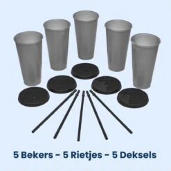 Herbruikbare Bekers Met Rietje En Deksel Van Plastic – Starbucks Design – Drinkbekers Met Rietje – Kleur Veranderende Beker -Keukenproducten Winkel 1200x1198 39