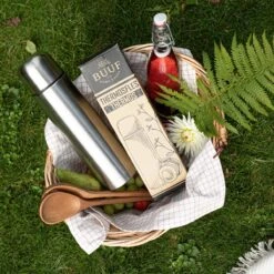 BUUF™️ Thermosfles 1 Liter - Isoleerfles - Thermosbeker - 24u/koud, 8u/warm - RVS - Zilver -Keukenproducten Winkel 1200x1200 1009