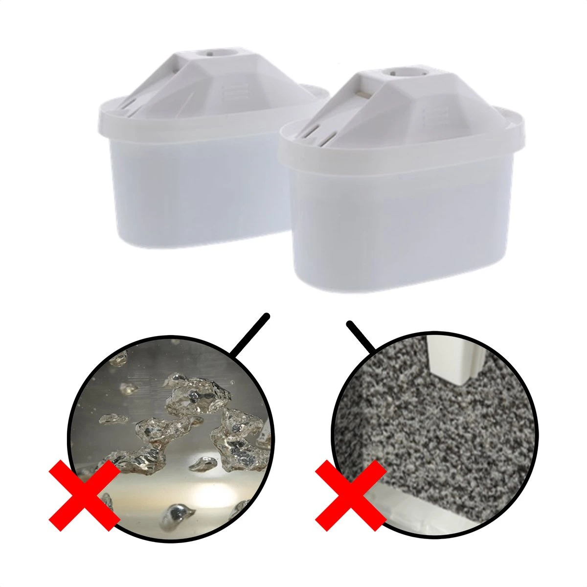 In Round Filterpatronen Geschikt Voor Brita Maxtra - 6 Waterfilters 4 In Round Filterpatronen Geschikt Voor Brita Maxtra - 6 Waterfilters - Afbeelding 2