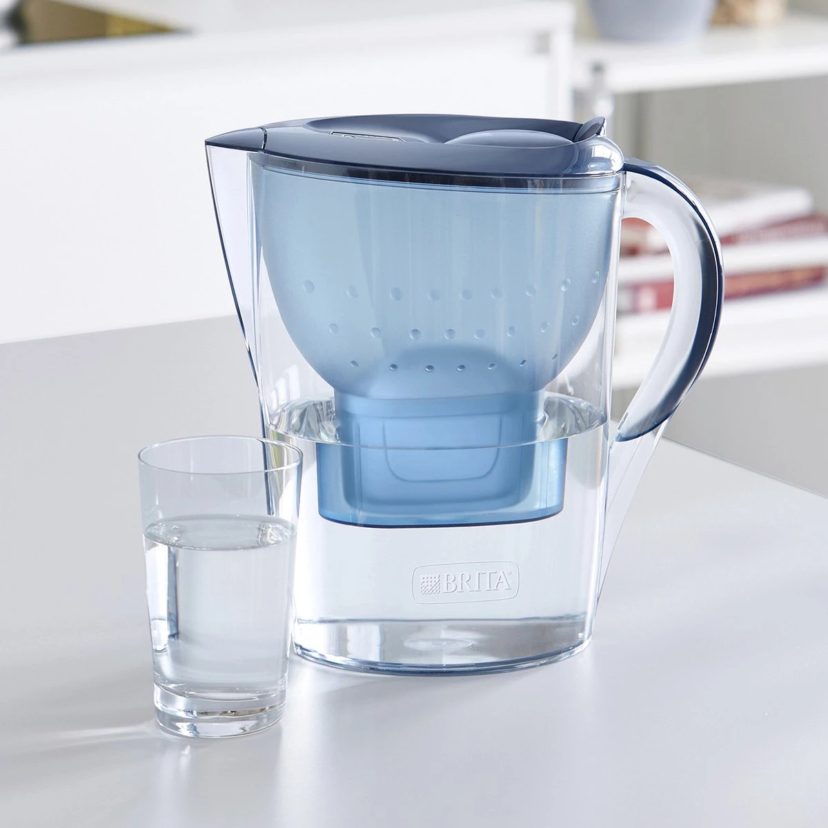 BRITA - Waterfilterkan Marella Cool - Blauw - 2,4L + 3 MAXTRA+ Waterfilterpatronen 10 BRITA - Waterfilterkan Marella Cool - Blauw - 2,4L + 3 MAXTRA+ Waterfilterpatronen - Afbeelding 8
