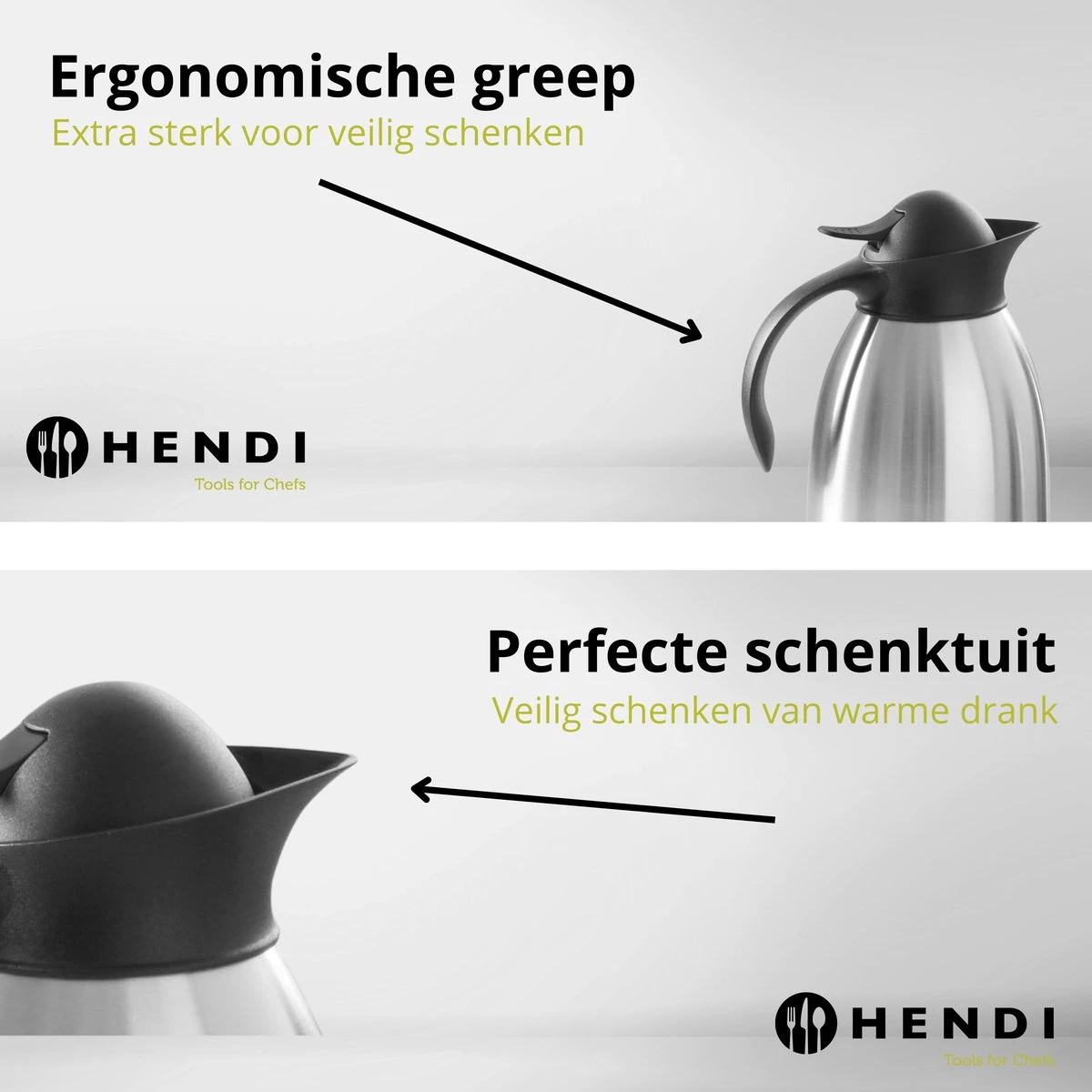 Hendi Thermoskan 2 Liter - Isoleerkan Met Drukknop - Zwart - Ø14,5x(H)26cm 5 Hendi Thermoskan 2 Liter - Isoleerkan Met Drukknop - Zwart - Ø14,5x(H)26cm - Afbeelding 3