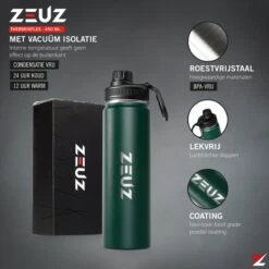 ZEUZ® Premium RVS Thermosfles & Drinkfles – Waterfles Met Rietje - BPA Vrij – 700 Ml - Mat Groen 7 ZEUZ® Premium RVS Thermosfles & Drinkfles – Waterfles Met Rietje - BPA Vrij – 700 Ml - Mat Groen -Keukenproducten Winkel 1200x1200 1145