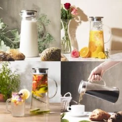 MÊZON® Schenkkan - Glazen Waterkan - Waterkaraf Voor Fruitwater - Multifunctionele Decanteer Karaf - Kan Met Deksel - 1.5L Capaciteit 14 MÊZON® Schenkkan - Glazen Waterkan - Waterkaraf Voor Fruitwater - Multifunctionele Decanteer Karaf - Kan Met Deksel - 1.5L Capaciteit -Keukenproducten Winkel 1200x1200 1163