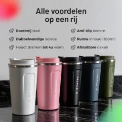 Triple J® Koffiebeker To Go - Thermosbeker - BPA & Lekvrij - 510ml - Groen -Keukenproducten Winkel 1200x1200 1214
