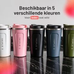 Triple J® Koffiebeker To Go - Thermosbeker - BPA & Lekvrij - 510ml - Groen -Keukenproducten Winkel 1200x1200 1215