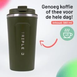 Triple J® Koffiebeker To Go - Thermosbeker - BPA & Lekvrij - 510ml - Groen -Keukenproducten Winkel 1200x1200 1218
