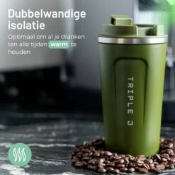 Triple J® Koffiebeker To Go - Thermosbeker - BPA & Lekvrij - 510ml - Groen -Keukenproducten Winkel 1200x1200 1219
